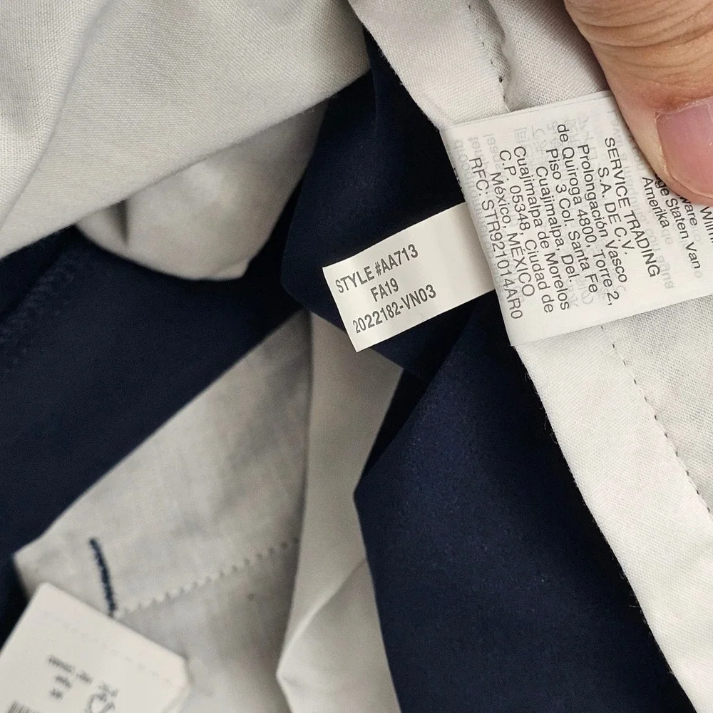 NEW J.Crew Flex Straight Leg Pants Mens 31x31 Navy Blue AA713 Performance Preppy